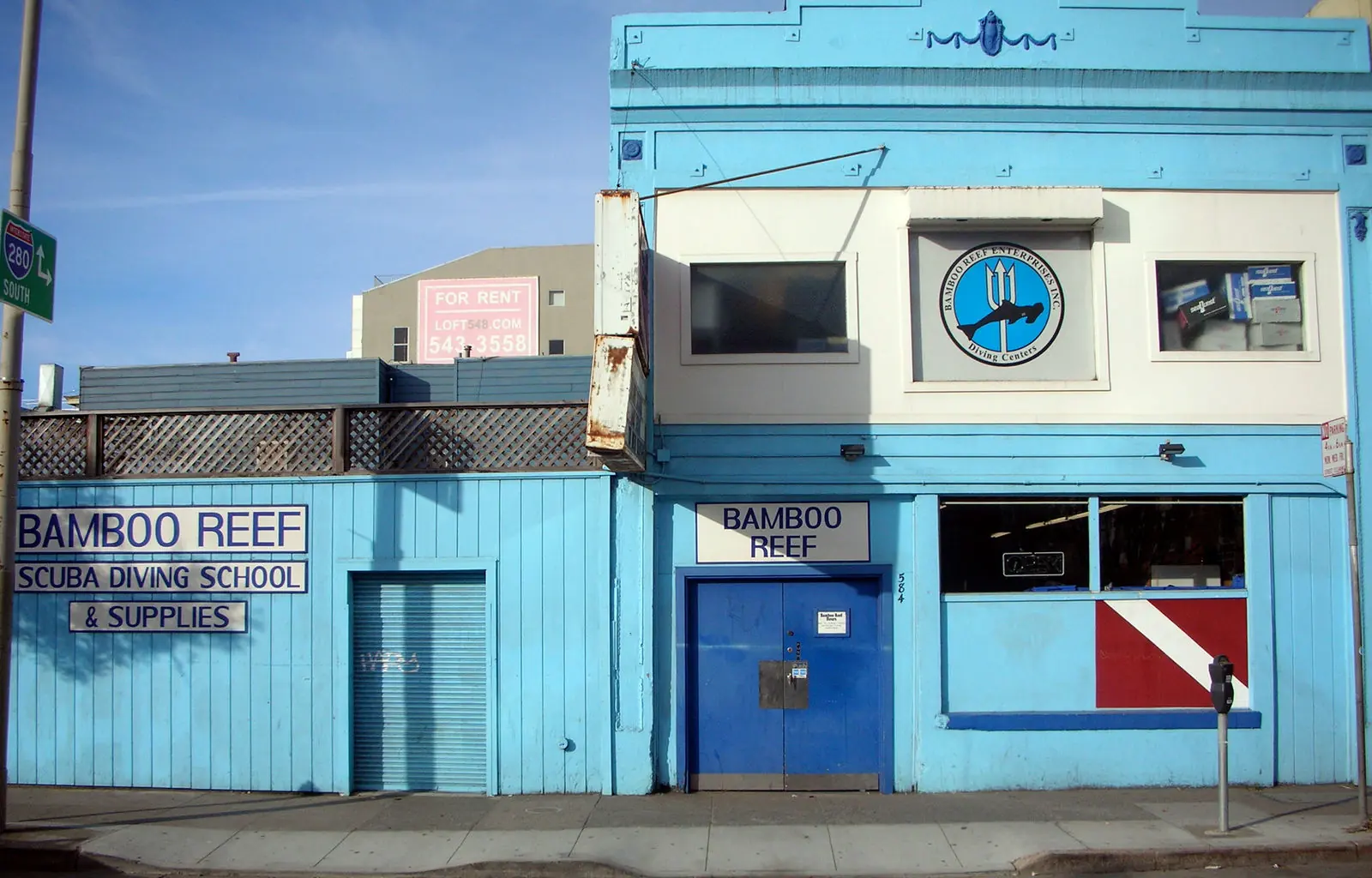 Bamboo Reef storefront at 584 4th Street in San Francisco, with the shop name on the window.